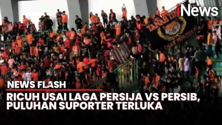 Ricuh Usai Persija Vs Persib di Bekasi, 37 Fans Diamankan